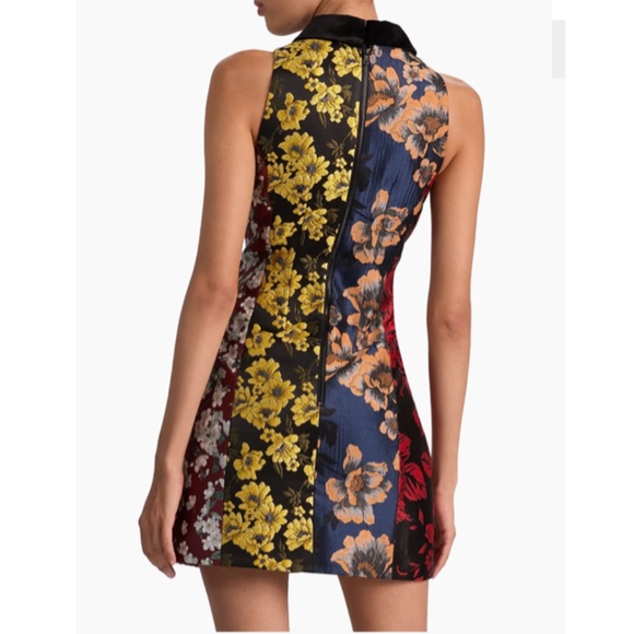 Alice + Olivia Velia Jacquard Collared Minidress NWT - Picture 5 of 5